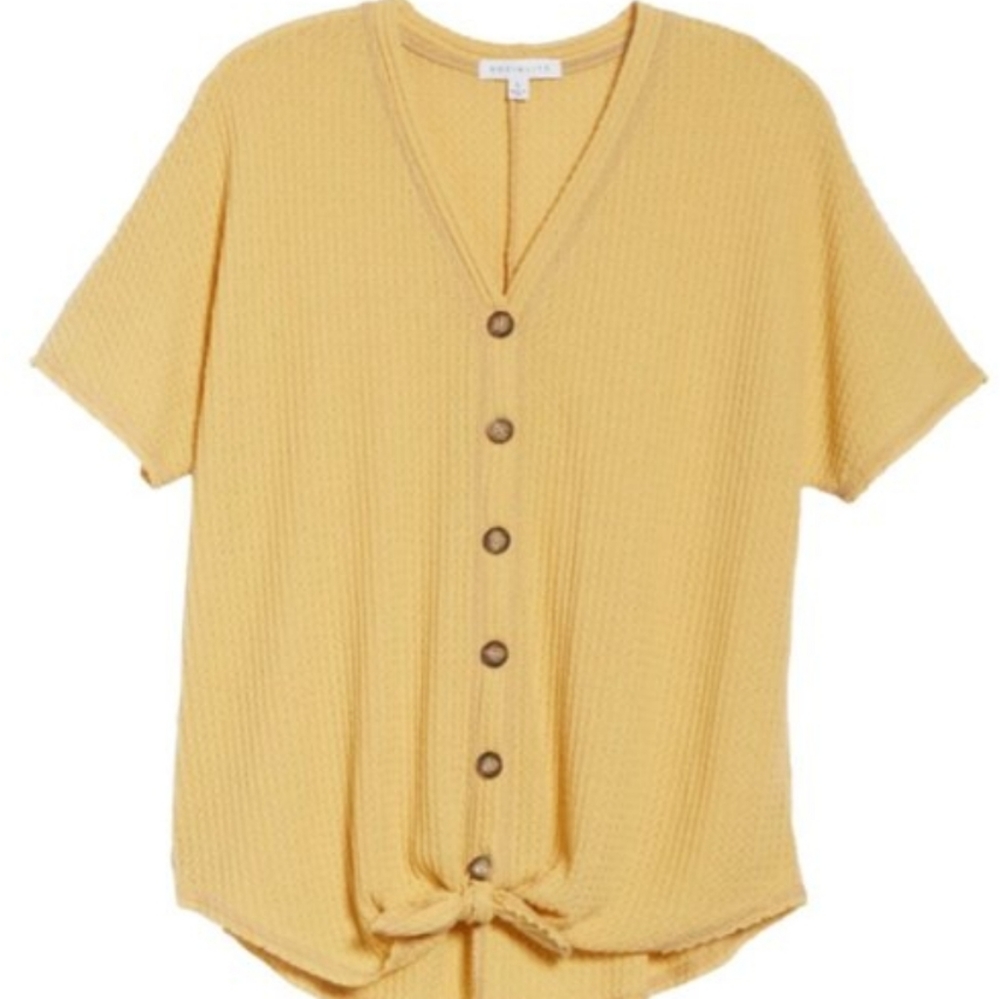 Tie Hem Thermal Tee